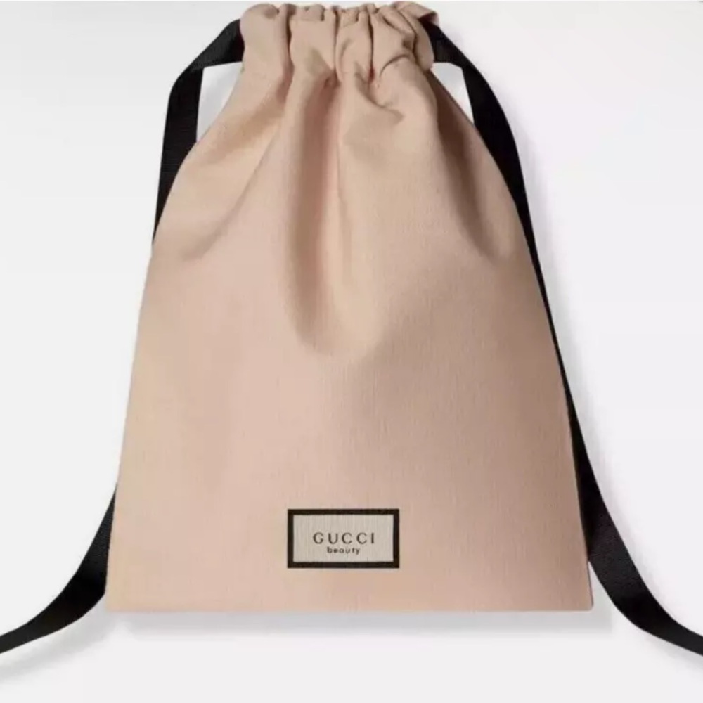 Gucci BUNDLE Beauty Peach Pouch Bag+Unbranded Crossbody Strap